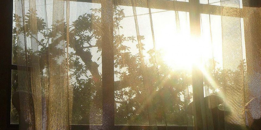 Sun through window